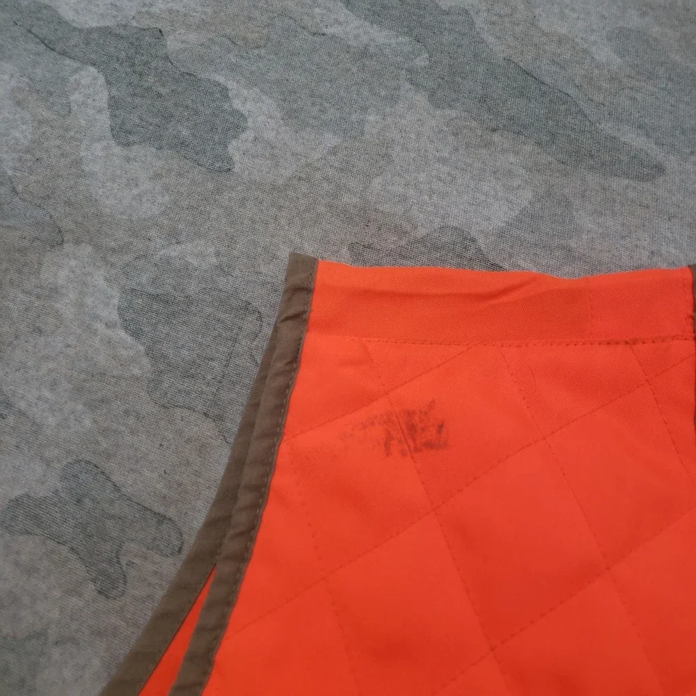 Quail Unlimited Hunting Vest Mens XL Tan Pockets Full Zip